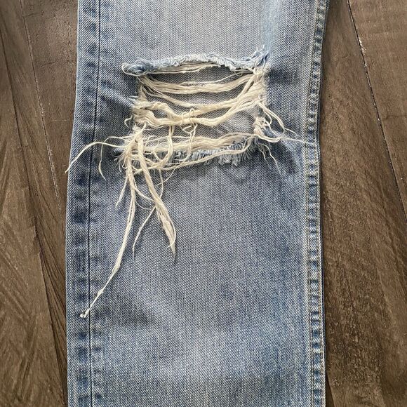 Rag & Bone Women’s Wide Leg Crop Distressed Jeans In Shaker Wash‎ Size 25 - Picture 9 of 15